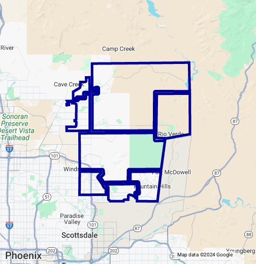 Zip Code Map - North Scottsdale AZ - Google My Maps