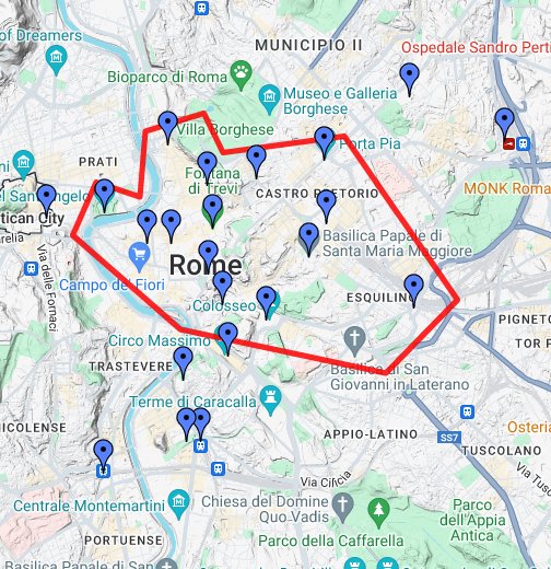 italija mapa google Centro di Roma   Google My Maps italija mapa google
