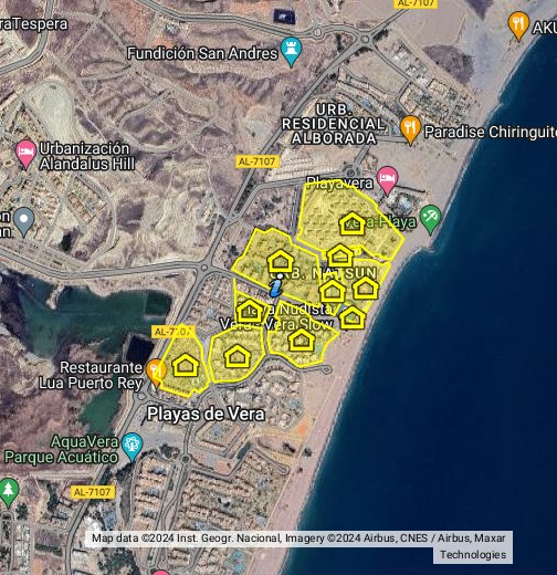 Vera Playa Naturist Subdivisions - Google My Maps