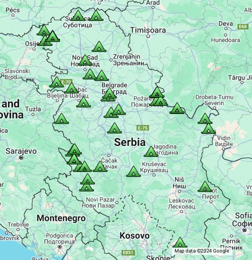 vlasinsko jezero mapa Camping in Serbia   Google My Maps vlasinsko jezero mapa