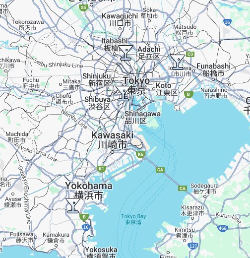 関東地方 Google マイマップ