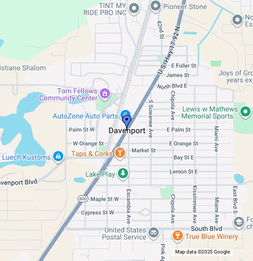 Davenport, FL Google My Maps