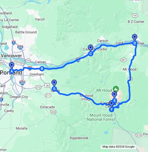Mount Hood Oregon Google My Maps