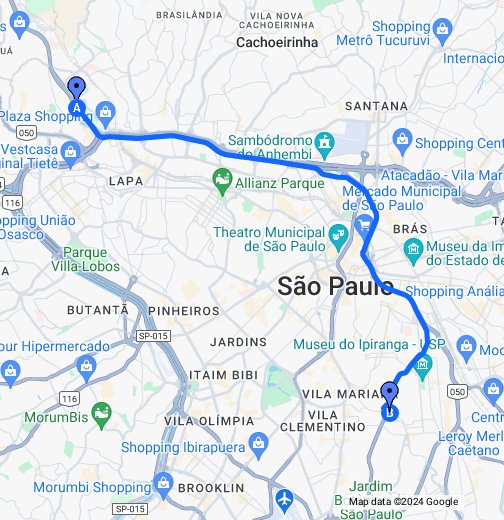 Metro Santos-Imigrantes - Google My Maps