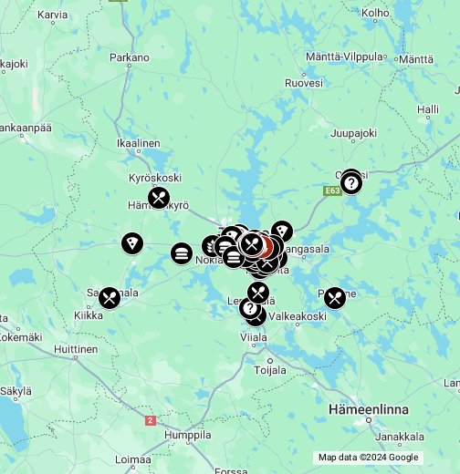 Vegaaninen Tampere - Google My Maps