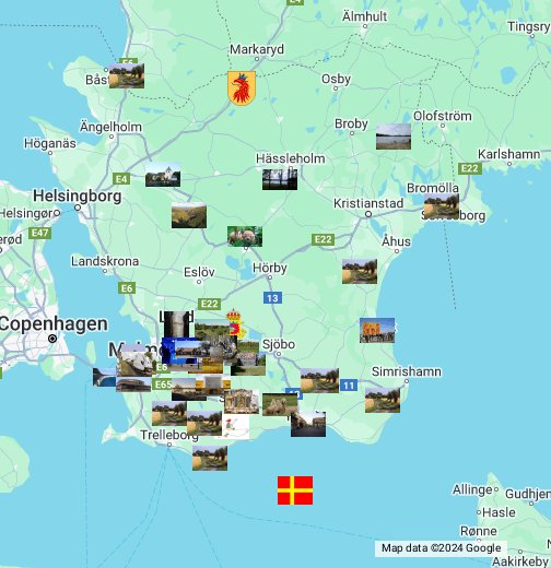 Skånekarta av 2-3:or Kyrkheddinge skola - Google My Maps