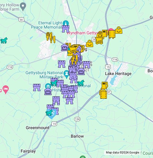 Interactive Map of Gettysburg Google My Maps