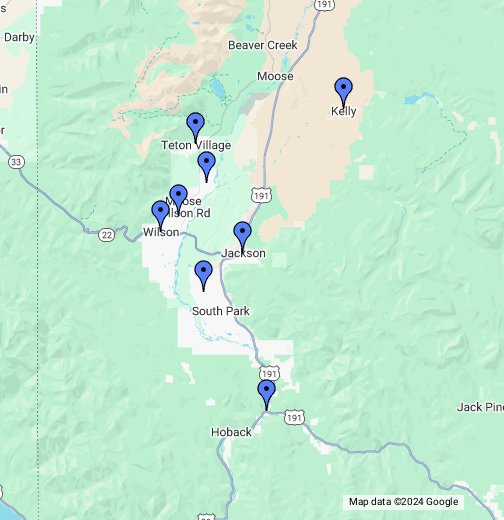 Map Jackson Hole Wyoming Jackson, WY   Google My Maps