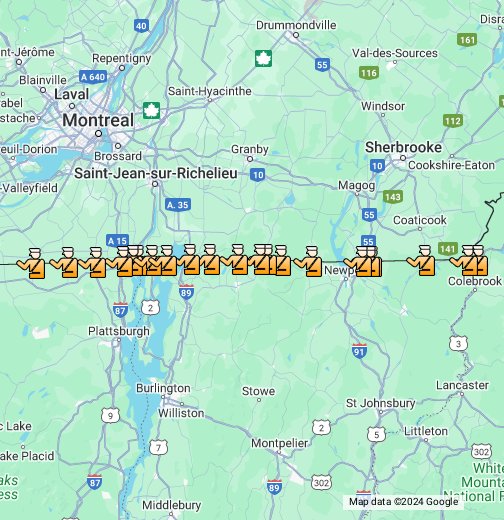 Quebec U S Border Crossings Google My Maps