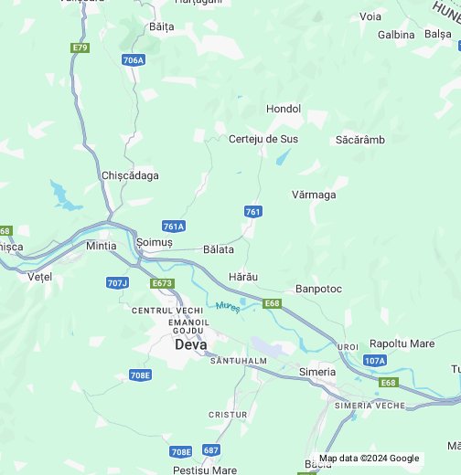 Orașul purtător de cuvânt spațios  Tur de Deva – Google My Maps