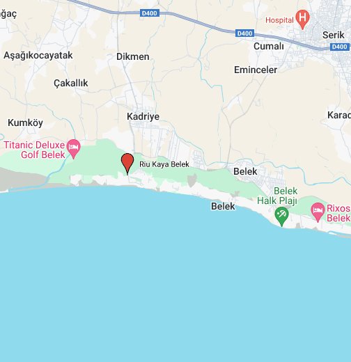 Riu Kaya Belek - Google My Maps