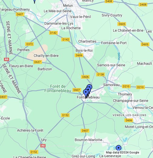 Pays de Fontainebleau - Google My Maps