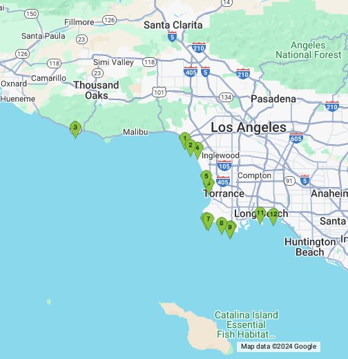 los angeles ca map Los Angeles County Google My Maps