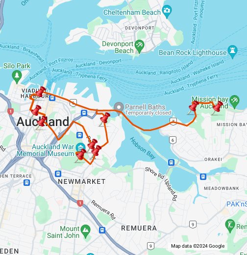 Auckland Explorer Bus - Red Tour - Google My Maps