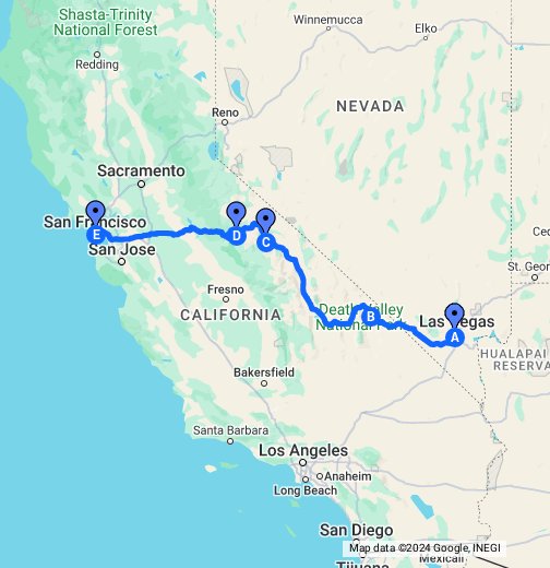 Nevada California Google マイマップ