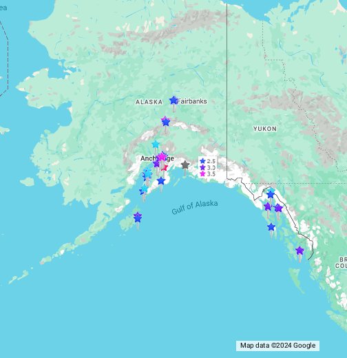 Alaska Hotel Map Ak Cheap Lodging Hotels Resorts Condos