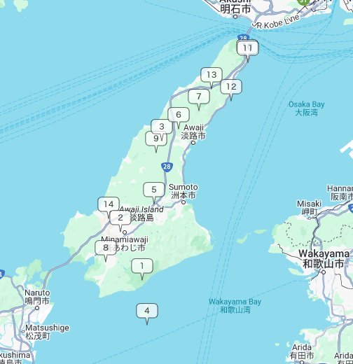 淡路島マップ Google マイマップ