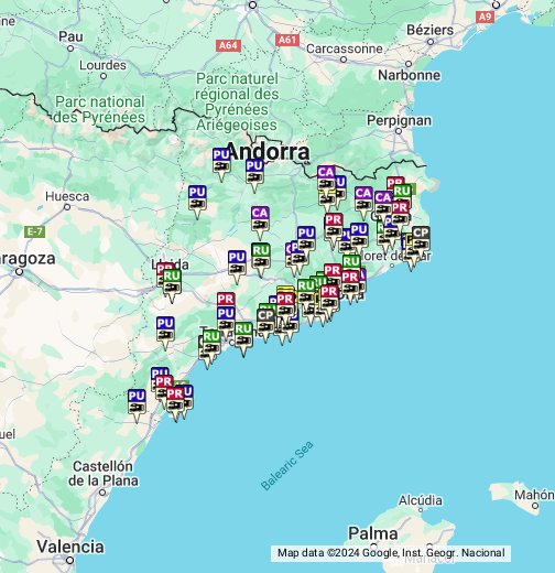 Catalunya - Google My Maps