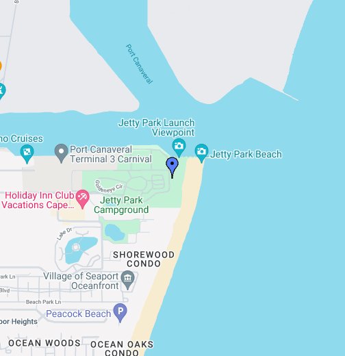 Cape Canaveral Port Canaveral Map