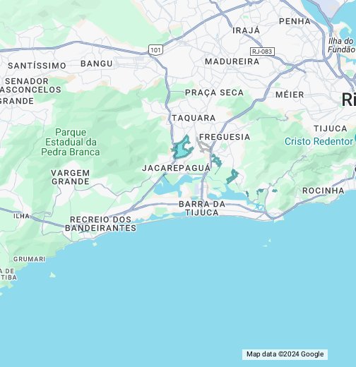 Favelas Do Rio Jacarepagua E Barra Google My Maps