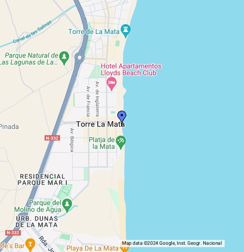 Playa de la Mata - Google My Maps