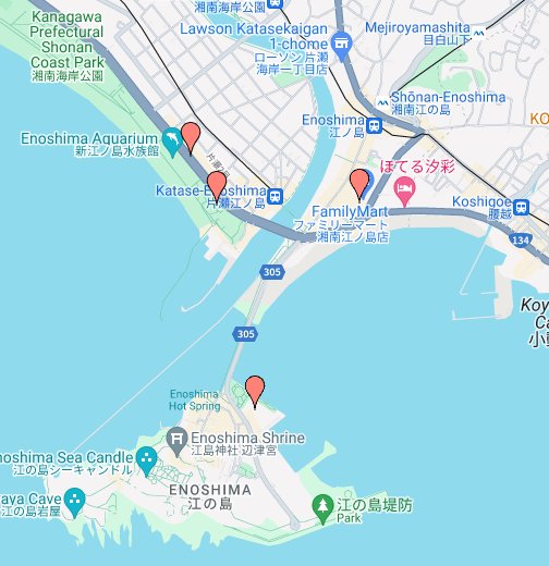 江の島駐車場マップ Google My Maps