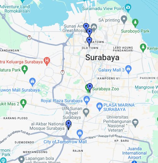  Map  Of Surabaya  88 World Maps 
