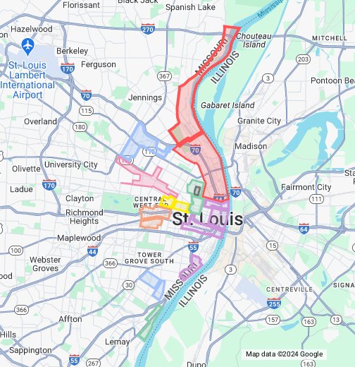 St. Louis Opportunity Zones - Google My Maps