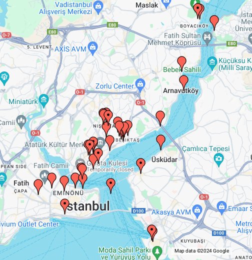 istanbul food map google my maps