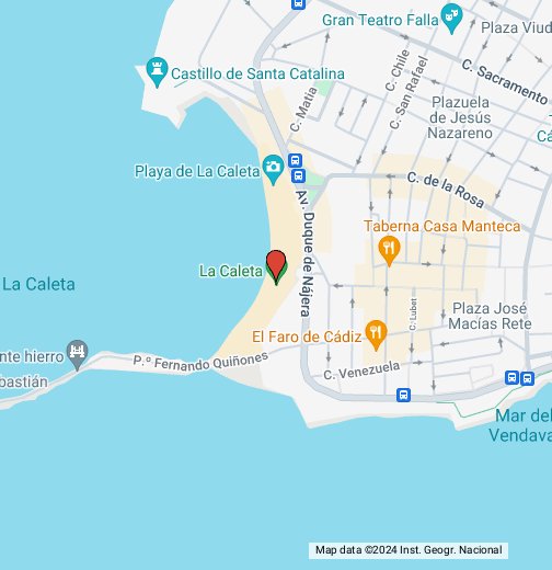 Playa de la Caleta (Cádiz) - Google My Maps