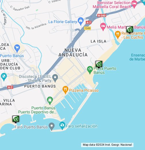 recurso bolso embarazada Puerto Banus beaches - Google My Maps