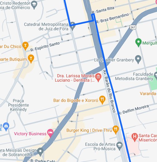 Rota para Constantino Hotel, Juiz de Fora - Minas Gerais - Google My Maps
