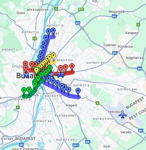 google maps budapest térkép Budapest Metro Map   Google My Maps google maps budapest térkép