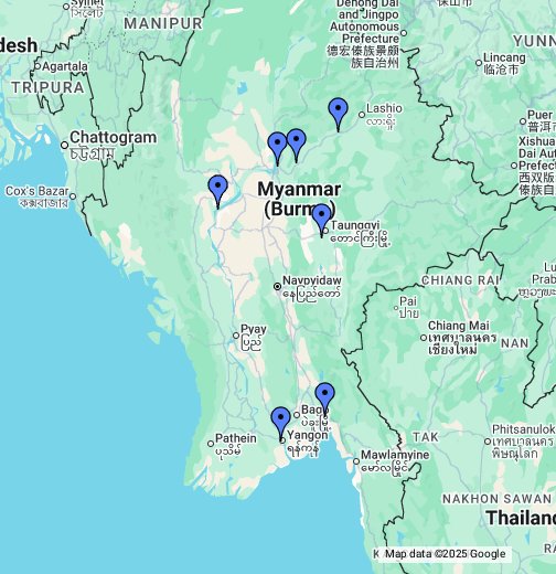 Myanmar Google My Maps