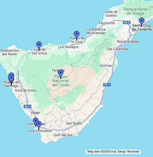 Tenerife - Google My Maps