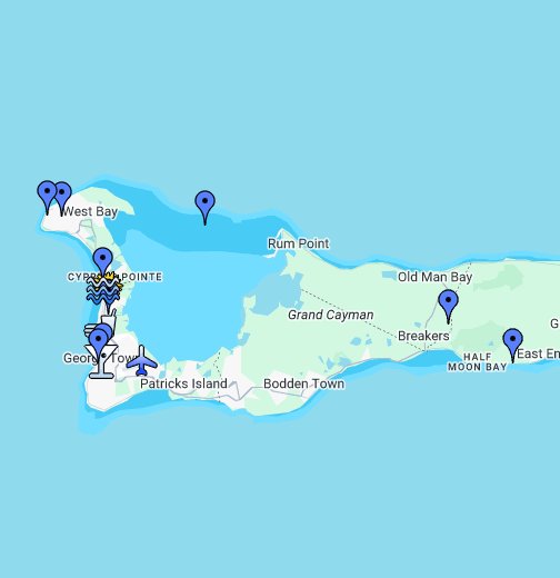 Grand Cayman Island Google My Maps