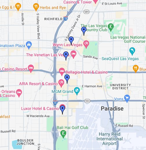 Las Vegas: Best Burgers on the Strip - Google My Maps