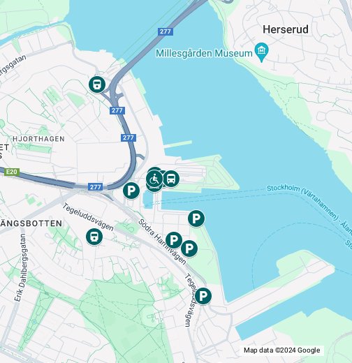 Karta över Värtahamnen - parkering samt lokaltrafik - Google My Maps