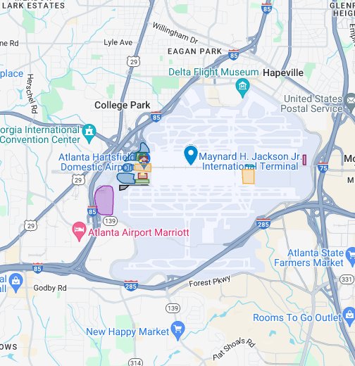 Atlanta Airport Parking Map 