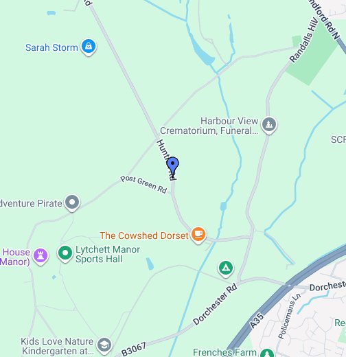 Lytchett Matravers, Huntick Road Google My Maps
