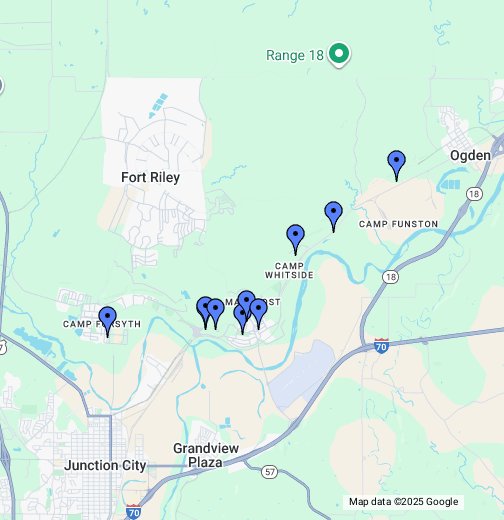 Fort Riley , Kansas Google My Maps