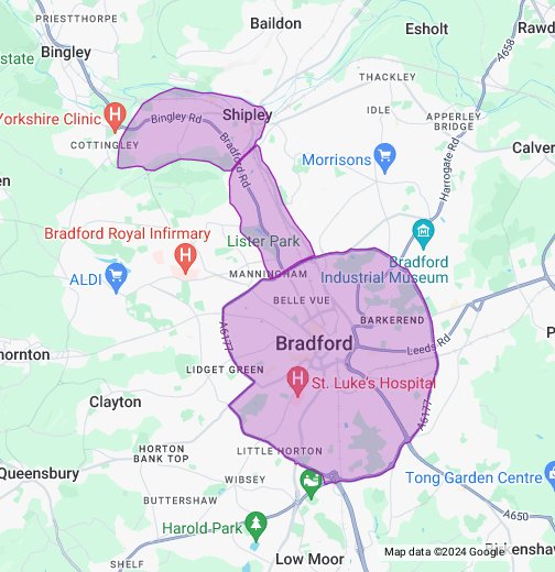Bradford Low Emission Zone Map