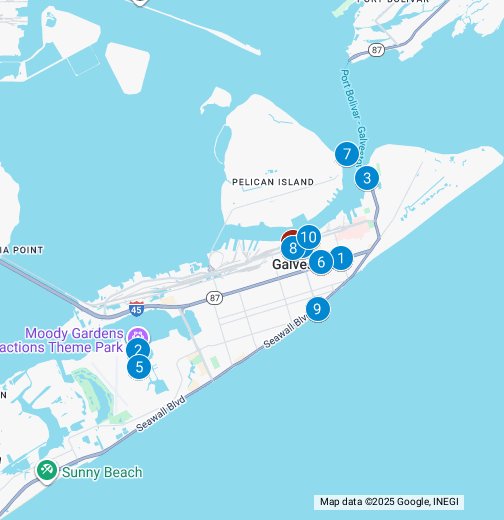 Galveston Attractions Google My Maps