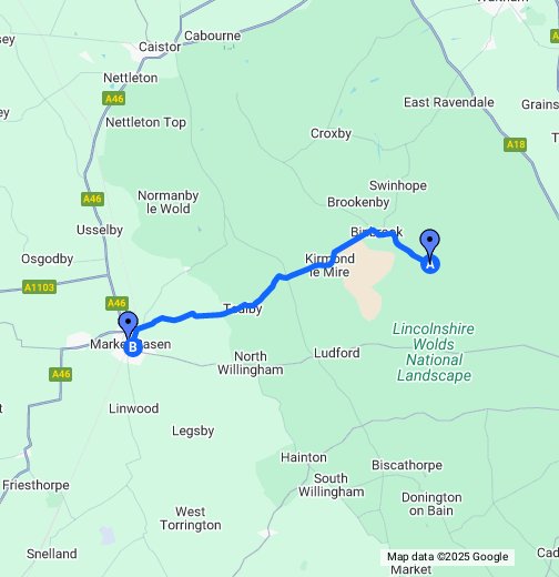 Find us from Market Rasen Google My Maps