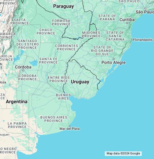 Uruguay - Google My Maps