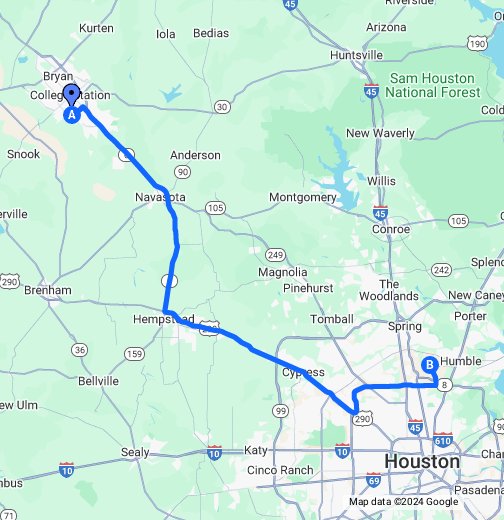 Directions to George Bush Intercontinental Airport - Houston (IAH ...