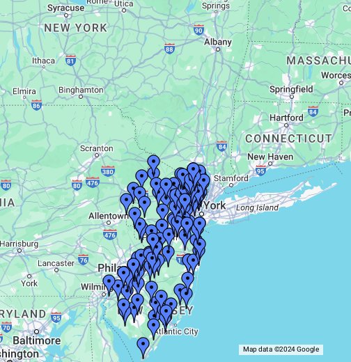 NJ Masonic Lodges - Google My Maps