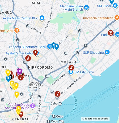 Cebu City Nightlife - Google My Maps