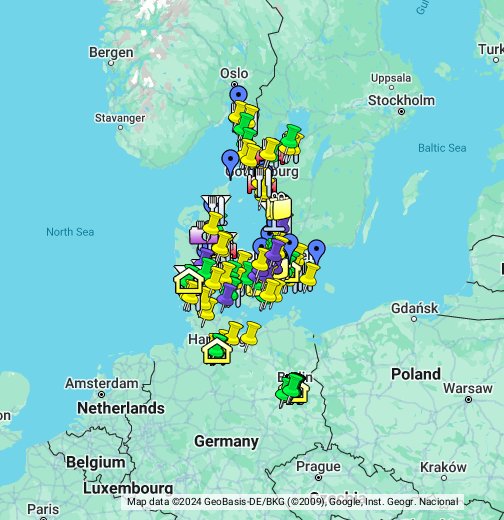 Denmark-Sweeden - Google Maps