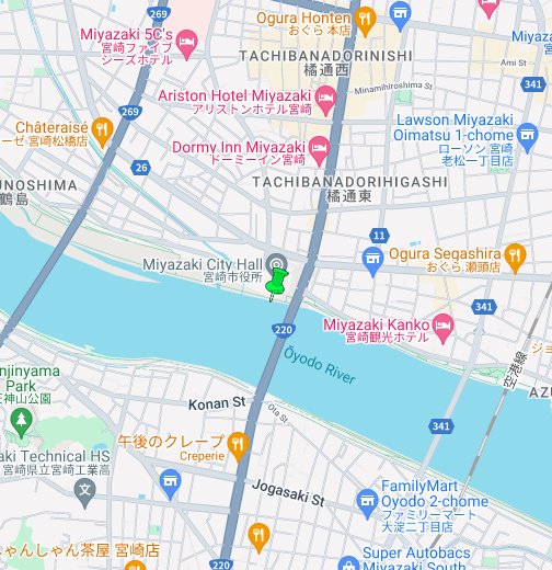 宮崎市 Google マイマップ